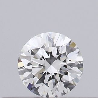 0.18 Carat Round F VVS2 EX GIA Natural Diamond