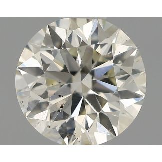 0.52 Carat Round I SI1 EX VG IGI Natural Diamond