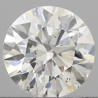 0.61 Carat Round H SI2 EX IGI Natural Diamond