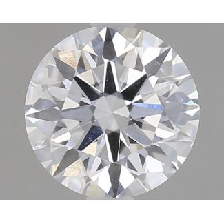 0.53 Carat Round D SI2 EX GIA Natural Diamond