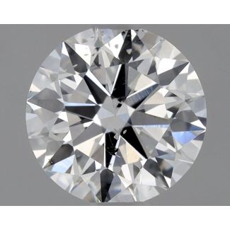 0.9 Carat Round D SI2 EX GIA Natural Diamond