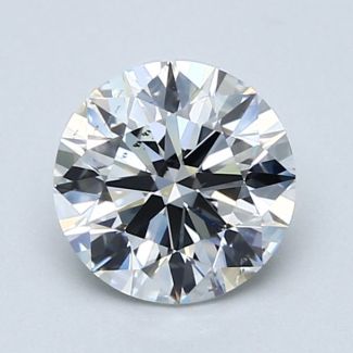 1.51 Carat Round F SI1 EX GIA Natural Diamond