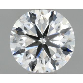 0.5 Carat Round E SI1 VG EX GIA Natural Diamond