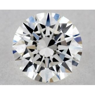 0.37 Carat Round F VVS2 EX VG GIA Natural Diamond