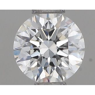 0.4 Carat Round F VVS2 EX GIA Natural Diamond