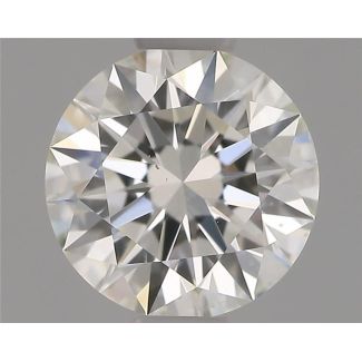 0.58 Carat Round F SI1 EX IGI Natural Diamond