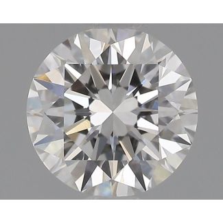 0.63 Carat Round F VVS2 EX GIA Natural Diamond