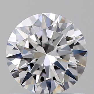 0.70 Carat Round D VVS1 EX GIA Natural Diamond