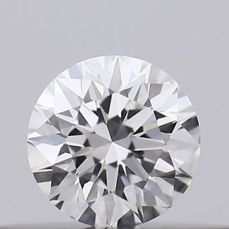 0.18 Carat Round E VVS1 EX GIA Natural Diamond