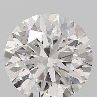 0.56 Carat Round H VS2 EX GIA Natural Diamond