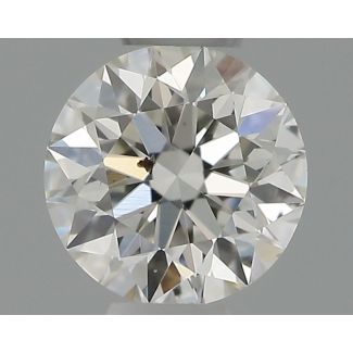 0.30 Carat Round G SI1 EX GIA Natural Diamond