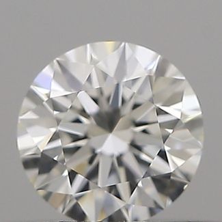 0.34 Carat Round H VVS1 EX GIA Natural Diamond