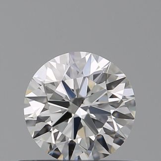 0.50 Carat Round H VS2 EX VG GIA Natural Diamond