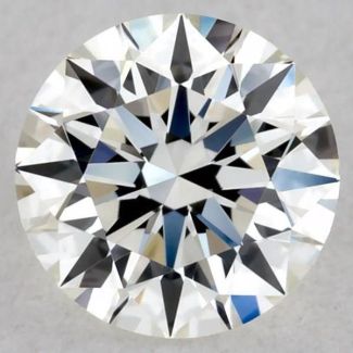 0.32 Carat Round I VVS2 EX GIA Natural Diamond