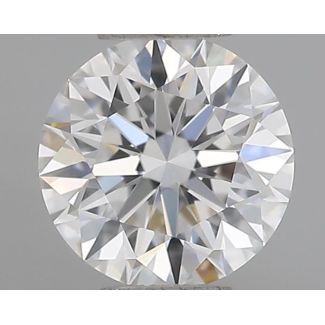 0.46 Carat Round F VVS1 EX GIA Natural Diamond