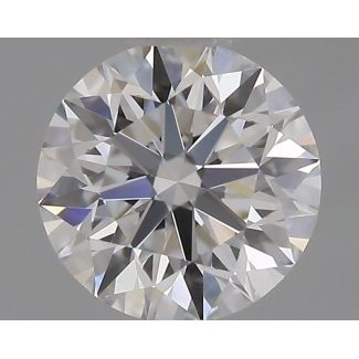 0.37 Carat Round E VVS1 EX GIA Natural Diamond