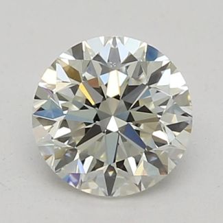 0.41 Carat Round I VVS1 VG EX GIA Natural Diamond