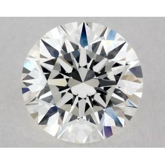 0.5 Carat Round H VVS2 EX GIA Natural Diamond