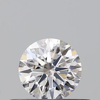 0.35 Carat Round D VS2 EX GIA Natural Diamond