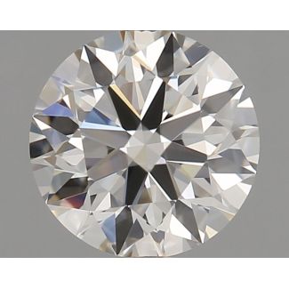 0.56 Carat Round K Faint Brown VVS2 EX GIA Natural Diamond