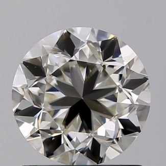 1.00 Carat Round K VS2 F EX VG GIA Natural Diamond