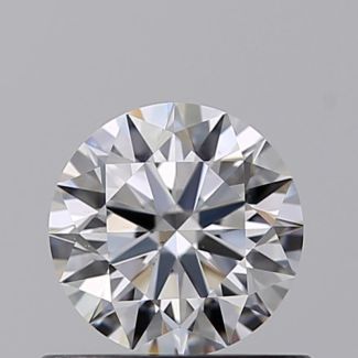 0.53 Carat Round D VS2 EX GIA Natural Diamond