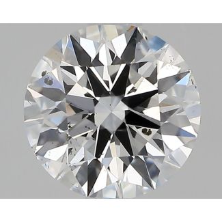 0.71 Carat Round F SI2 EX GIA Natural Diamond