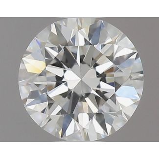 0.53 Carat Round D VVS1 EX GIA Natural Diamond