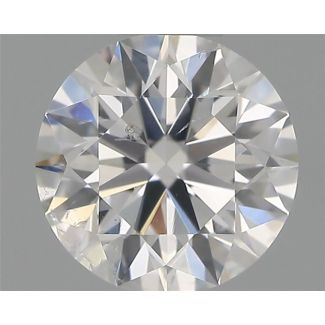 0.40 Carat Round E SI2 EX GIA Natural Diamond