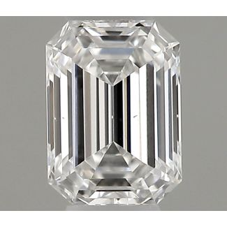 0.18 Carat Emerald F VS2 - VG NONE Natural Diamond