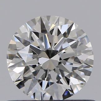 0.56 Carat Round F VS1 EX GIA Natural Diamond