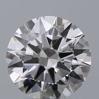 1.00 Carat Round F SI1 EX GIA Natural Diamond