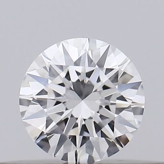 0.20 Carat Round D VVS2 EX GIA Natural Diamond