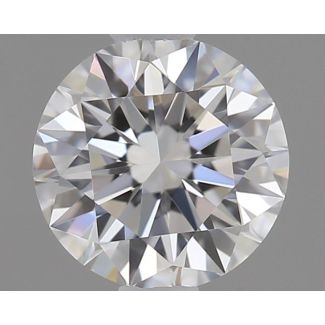 0.36 Carat Round E VVS2 EX GIA Natural Diamond