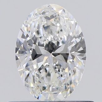 0.50 Carat Oval F VS2 - EX G GIA Natural Diamond