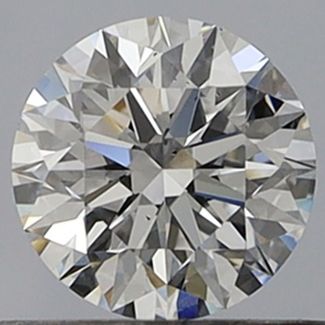 0.6 Carat Round D VS2 EX GIA Natural Diamond