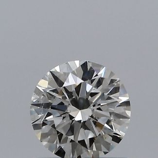 0.60 Carat Round J SI2 EX GIA Natural Diamond