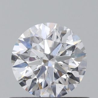 0.5 Carat Round D SI2 EX GIA Natural Diamond