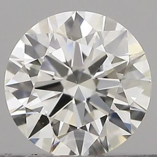 0.32 Carat Round H VVS1 EX IGI Natural Diamond