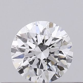 0.24 Carat Round D SI1 EX GIA Natural Diamond