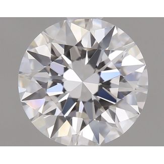 0.6 Carat Round D VVS1 EX GIA Natural Diamond