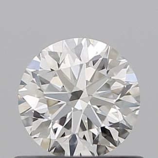 0.6 Carat Round I VVS2 VG EX GIA Natural Diamond