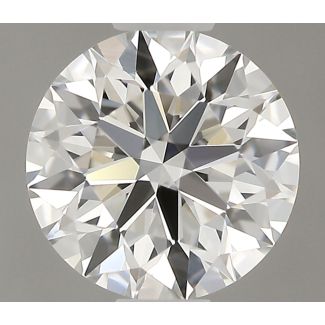 0.53 Carat Round H VS2 EX GIA Natural Diamond