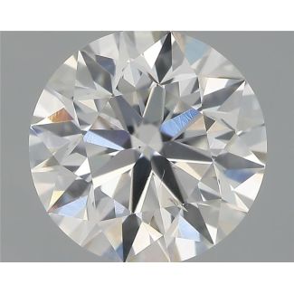 0.90 Carat Round F SI2 EX GIA Natural Diamond