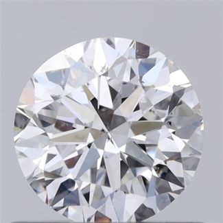 0.70 Carat Round D SI2 VG EX GIA Natural Diamond