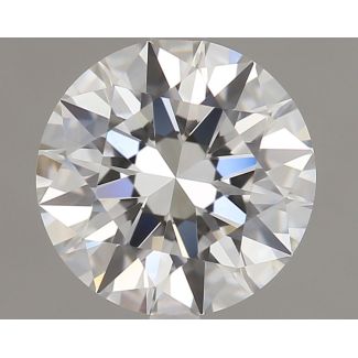 0.92 Carat Round E VVS1 EX GIA Natural Diamond