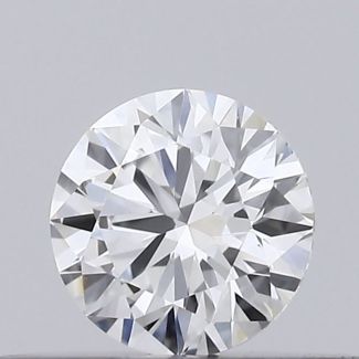 0.21 Carat Round D VVS1 EX GIA Natural Diamond