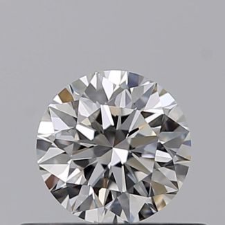 0.35 Carat Round F VVS1 EX GIA Natural Diamond