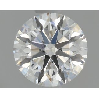 0.56 Carat Round F VS1 EX VG GIA Natural Diamond