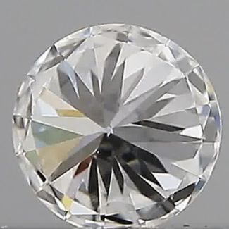 0.21 Carat Round D VVS2 EX GIA Natural Diamond